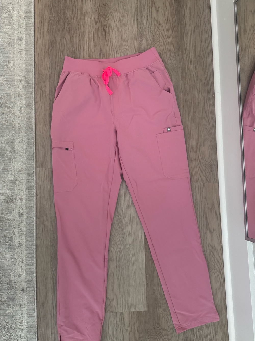 Figs Chalk Pink Yola Scrub Pants Medium Tall